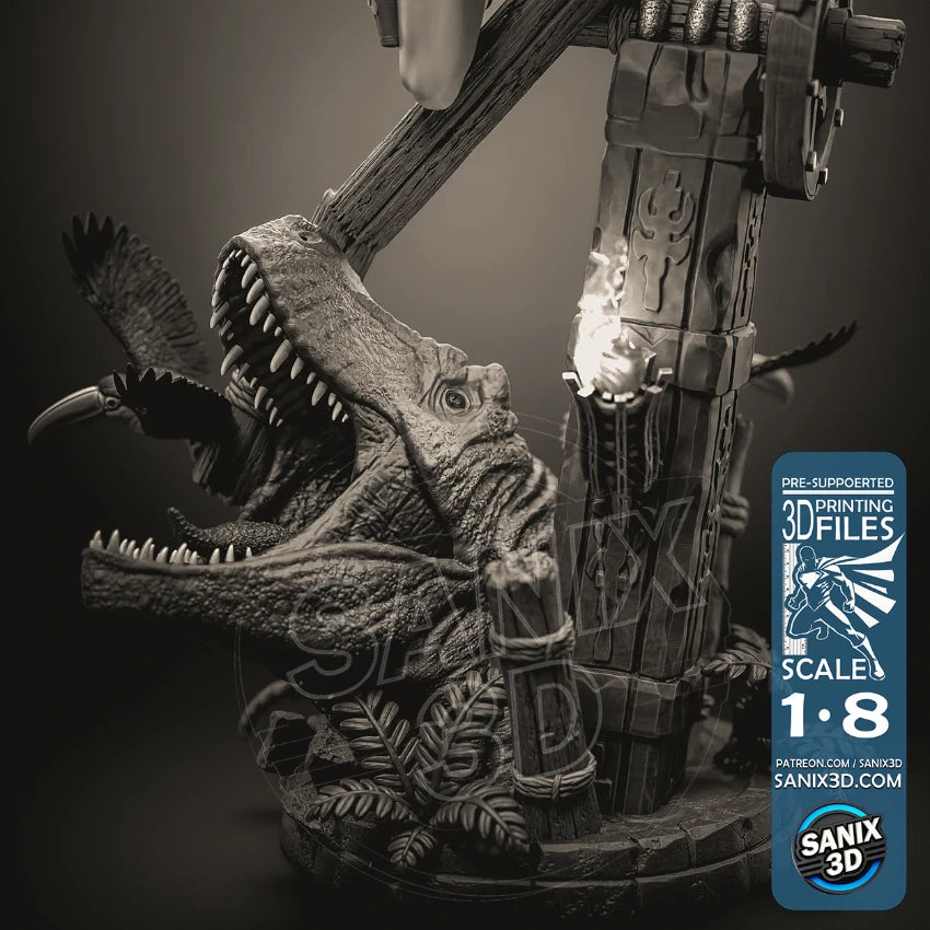 Tomb Raider Legacy of Atlantis Resin Art (Design by Sanix3D)