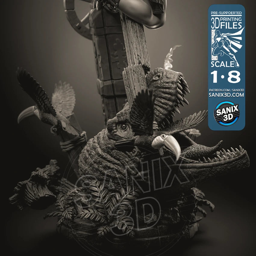 Tomb Raider Legacy of Atlantis Resin Art (Design by Sanix3D)