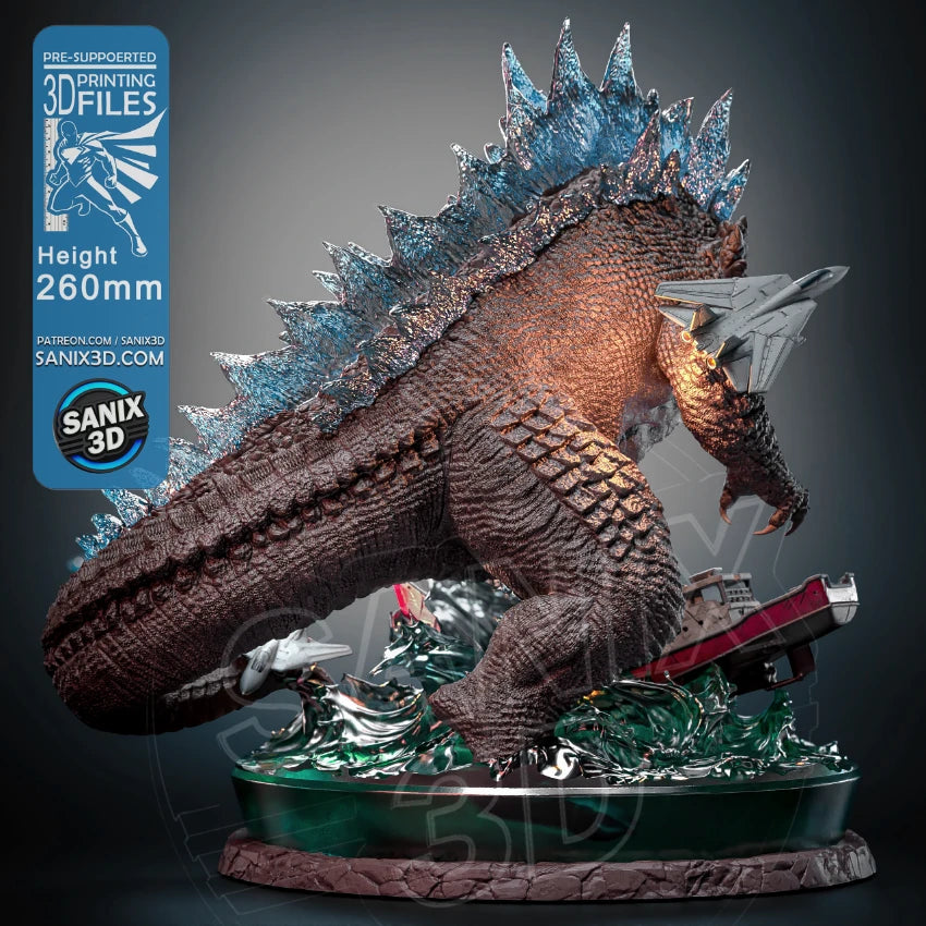Godzilla Resin Art (Design by Sanix3D)