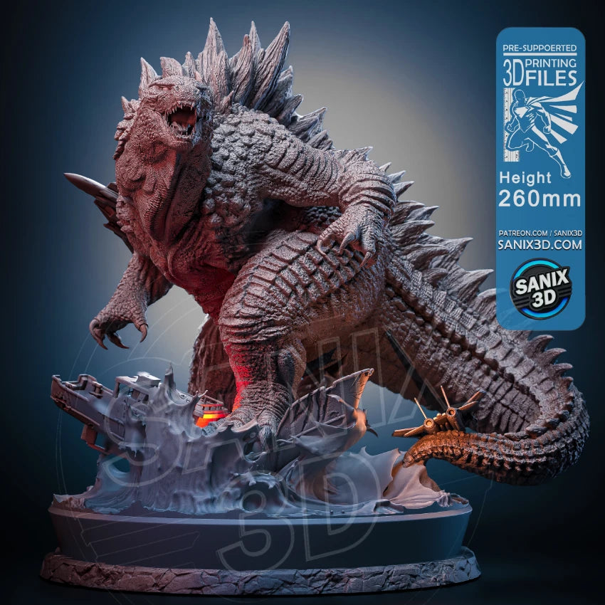 Godzilla Resin Art (Design by Sanix3D)