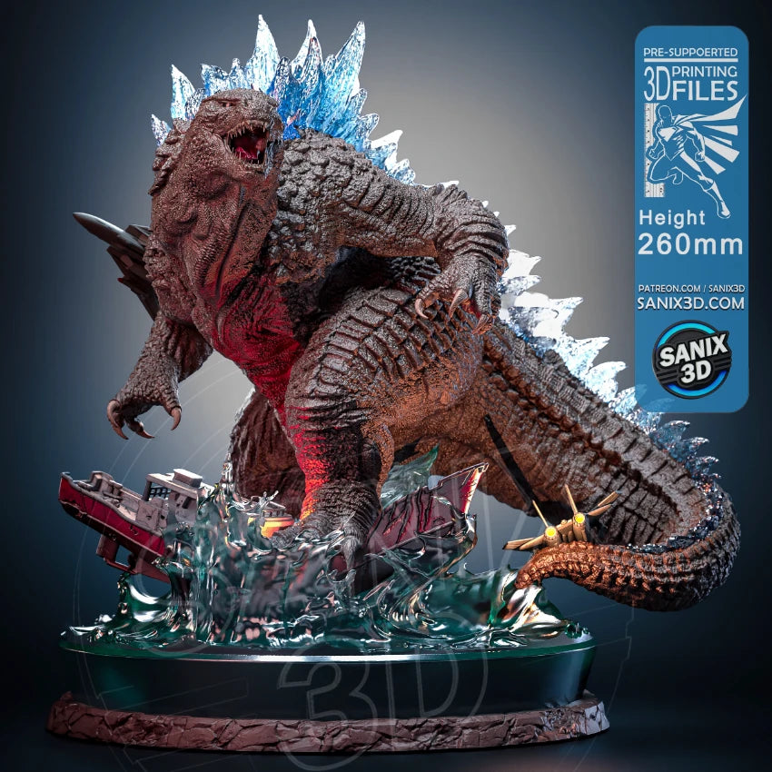 Godzilla Resin Art (Design by Sanix3D)