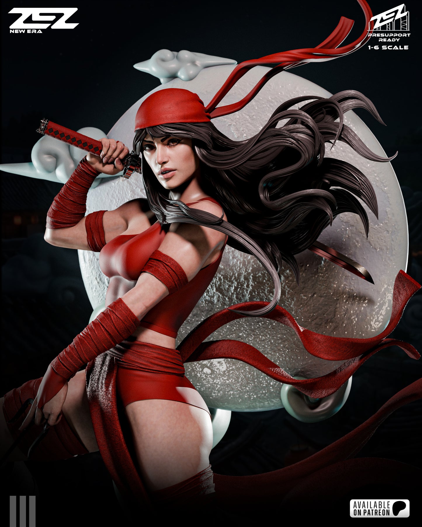 Elektra Resin Art (Design by ZEZ Studios)