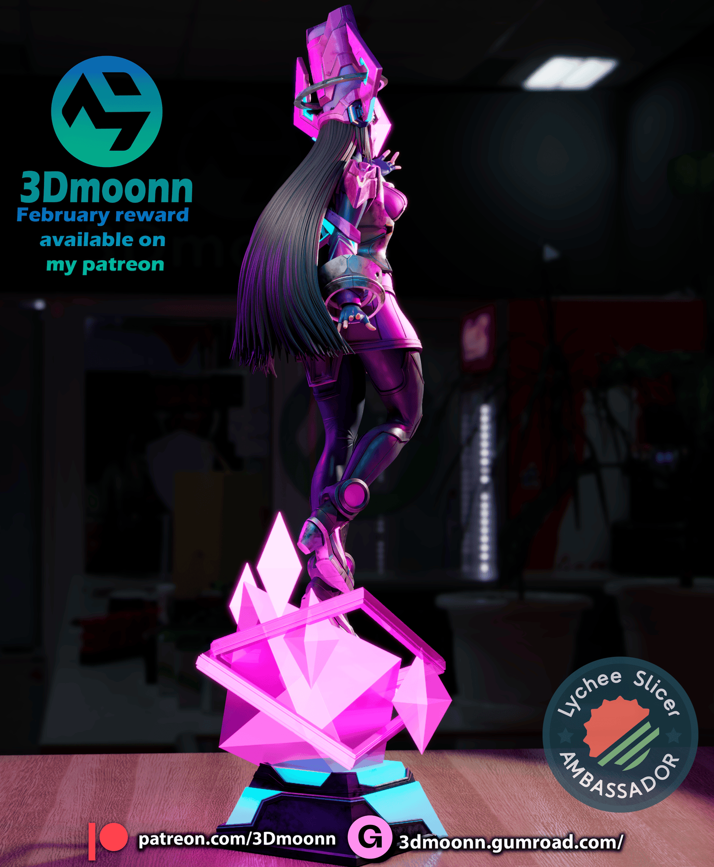 Galacta Resin Fan Art Sculpture (3DM)