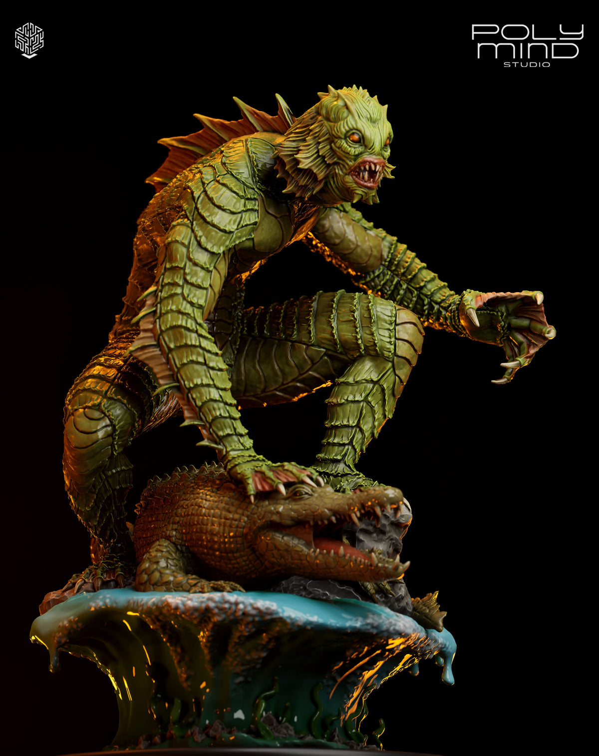 Creature from the Black Lagoon Resin Art (PolyMind Version)