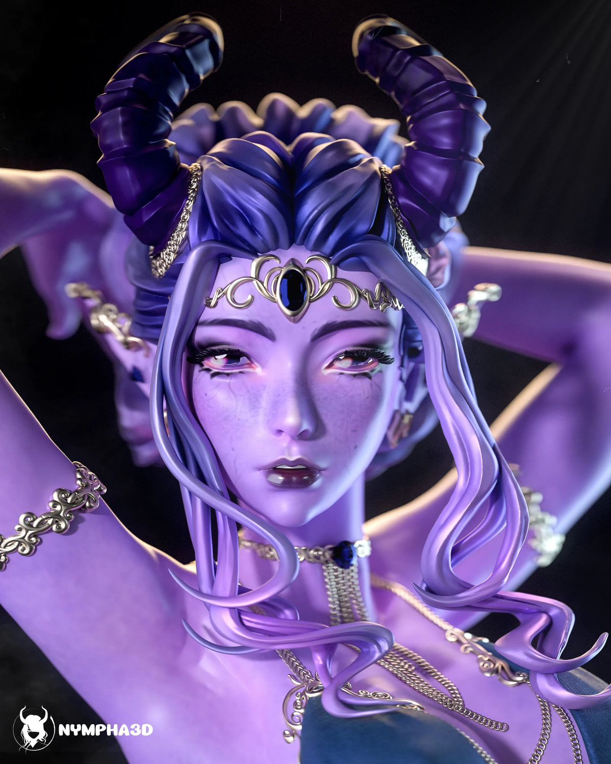 Tiefling Resin Art (Nympha3D)
