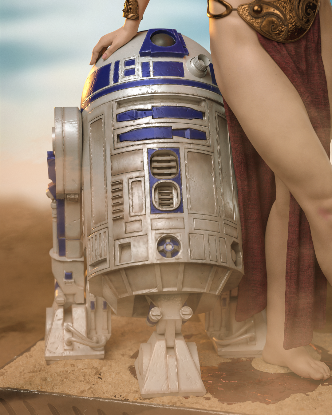 Princess Leia Star Wars Resin Art - MTO (Design by CA3D)