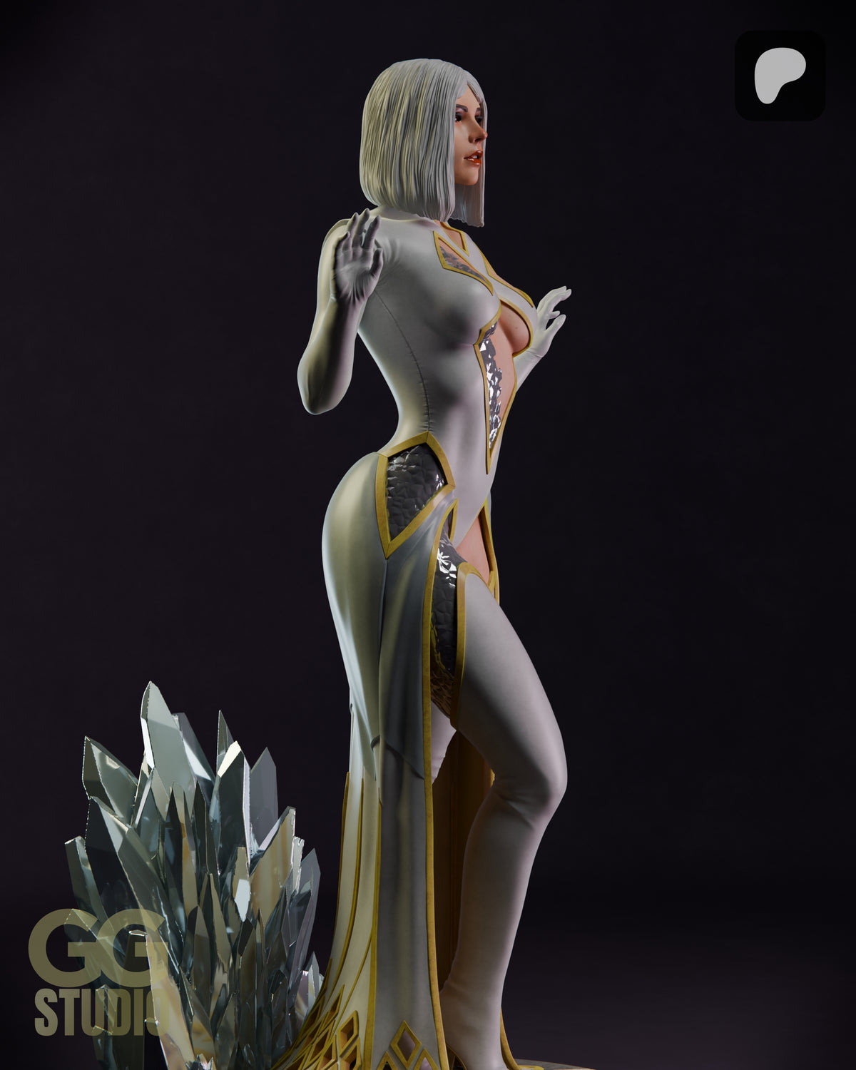 Emma Frost Hellfire Gala Resin Fan Art (Designed by GGStudio)