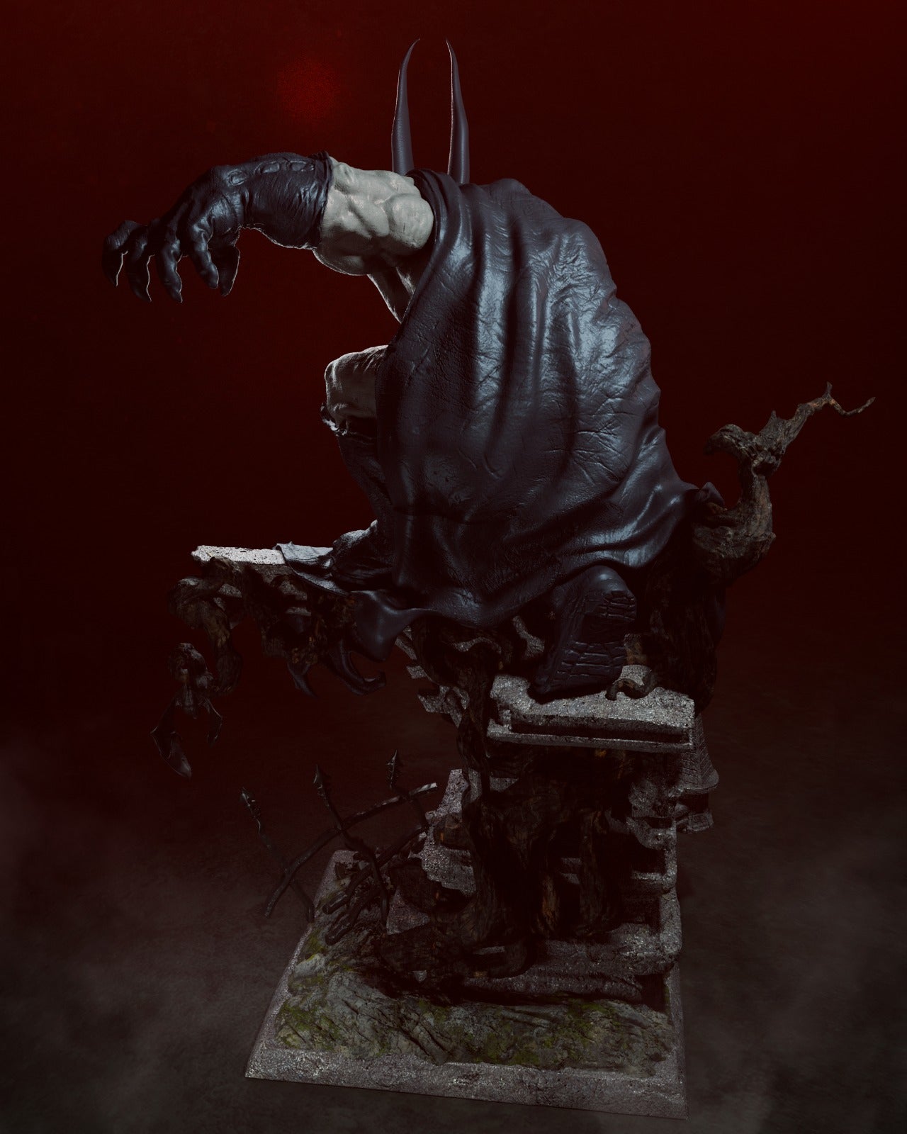 Vampire Batman Resin Fan Art Pro Painted - MTO (CA3D)