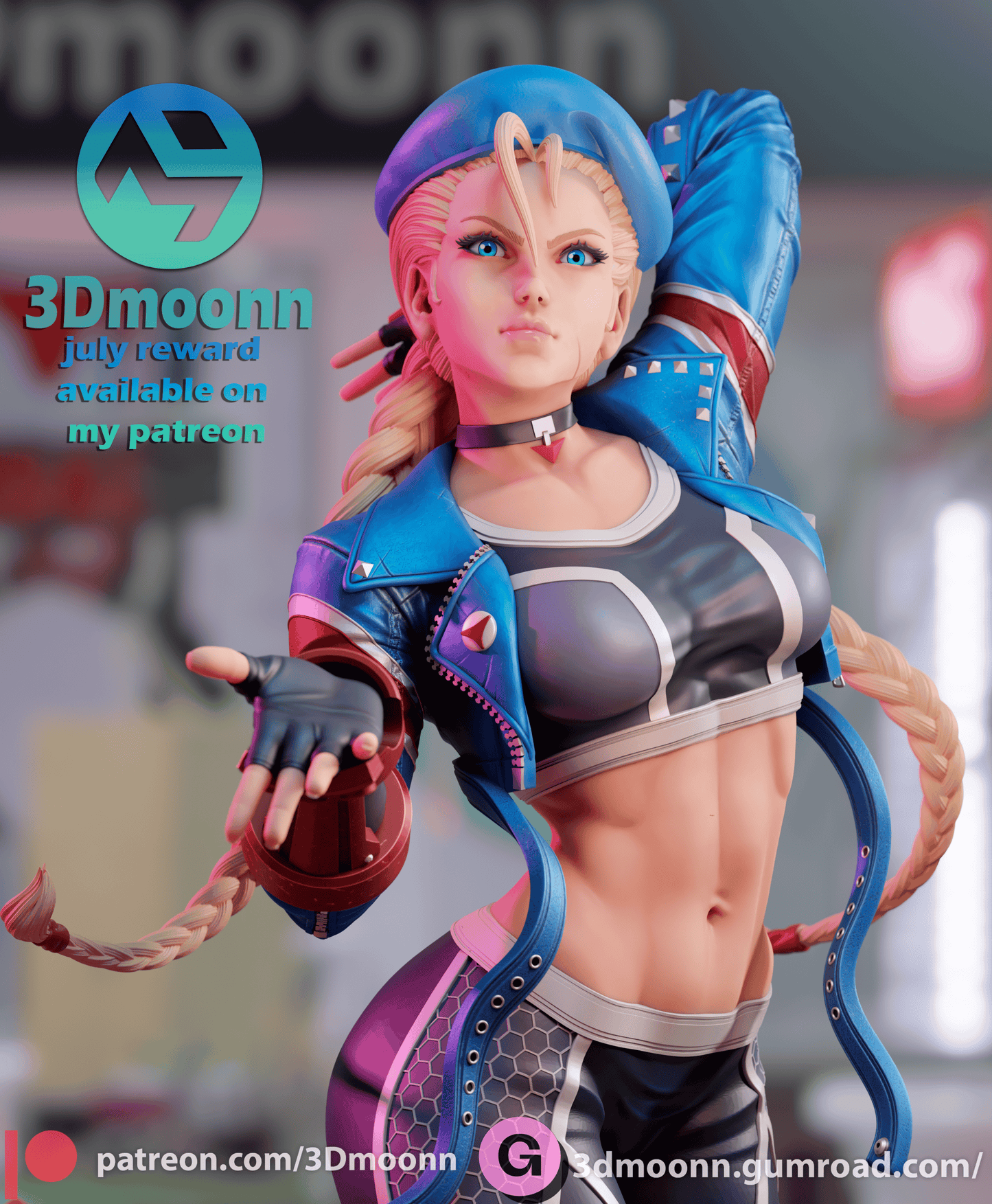 Cammy Resin Fan Art Sculpture 3DMoonn