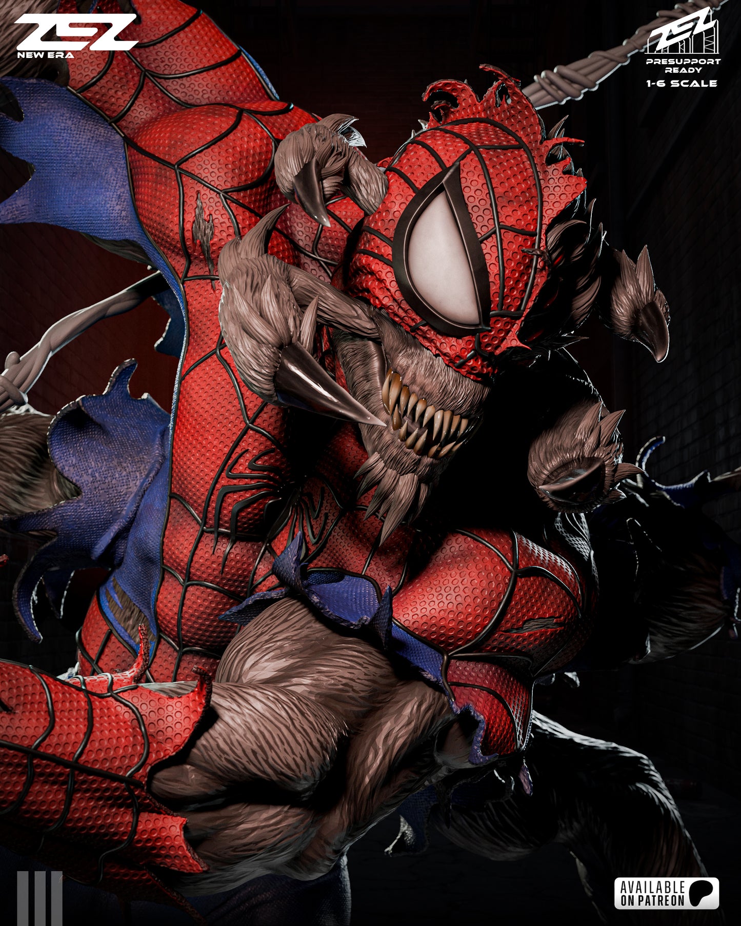Man Spider Resin Art (Design by ZEZ Studios)