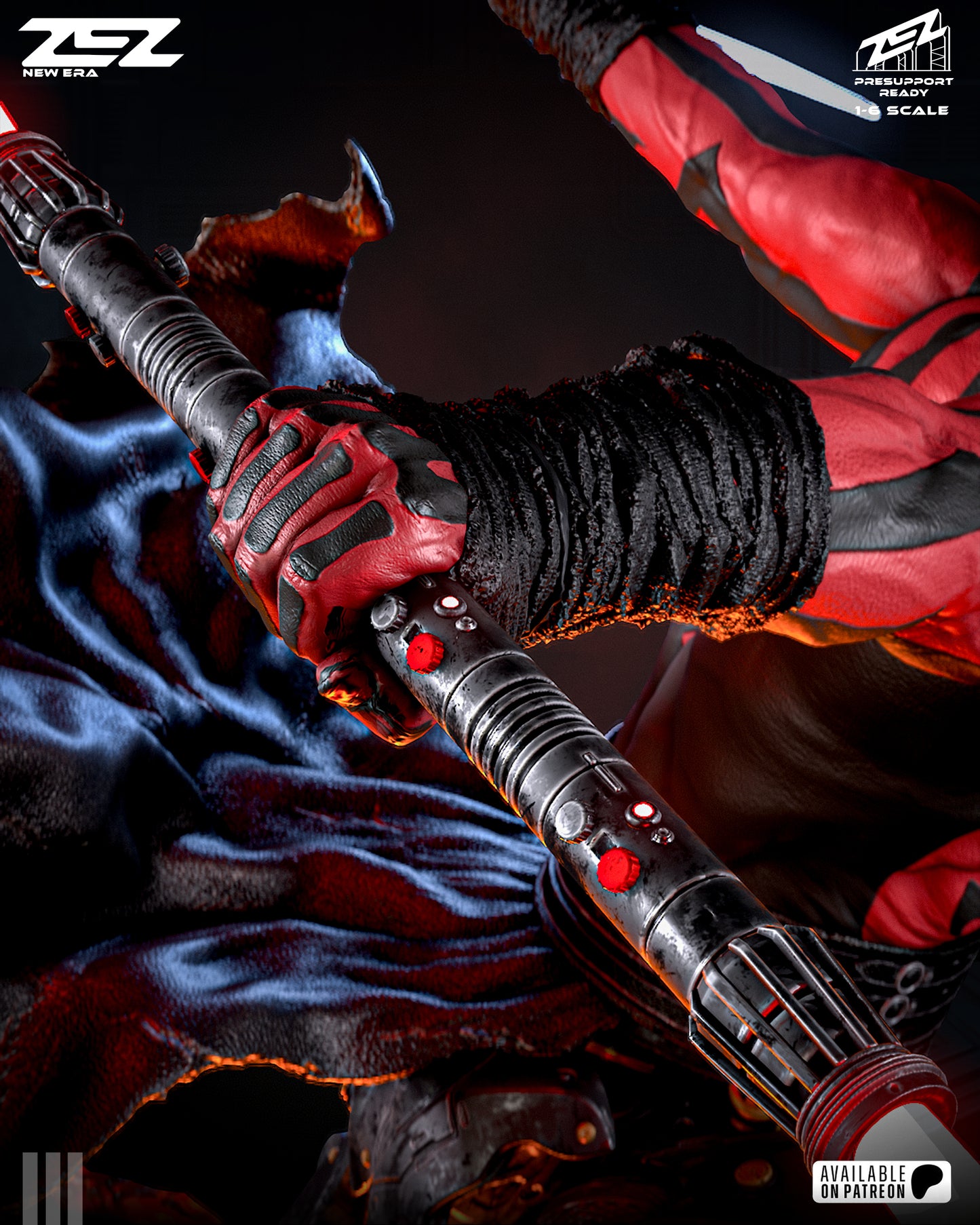 Darth Maul Resin Art (Design by ZEZ Studios)