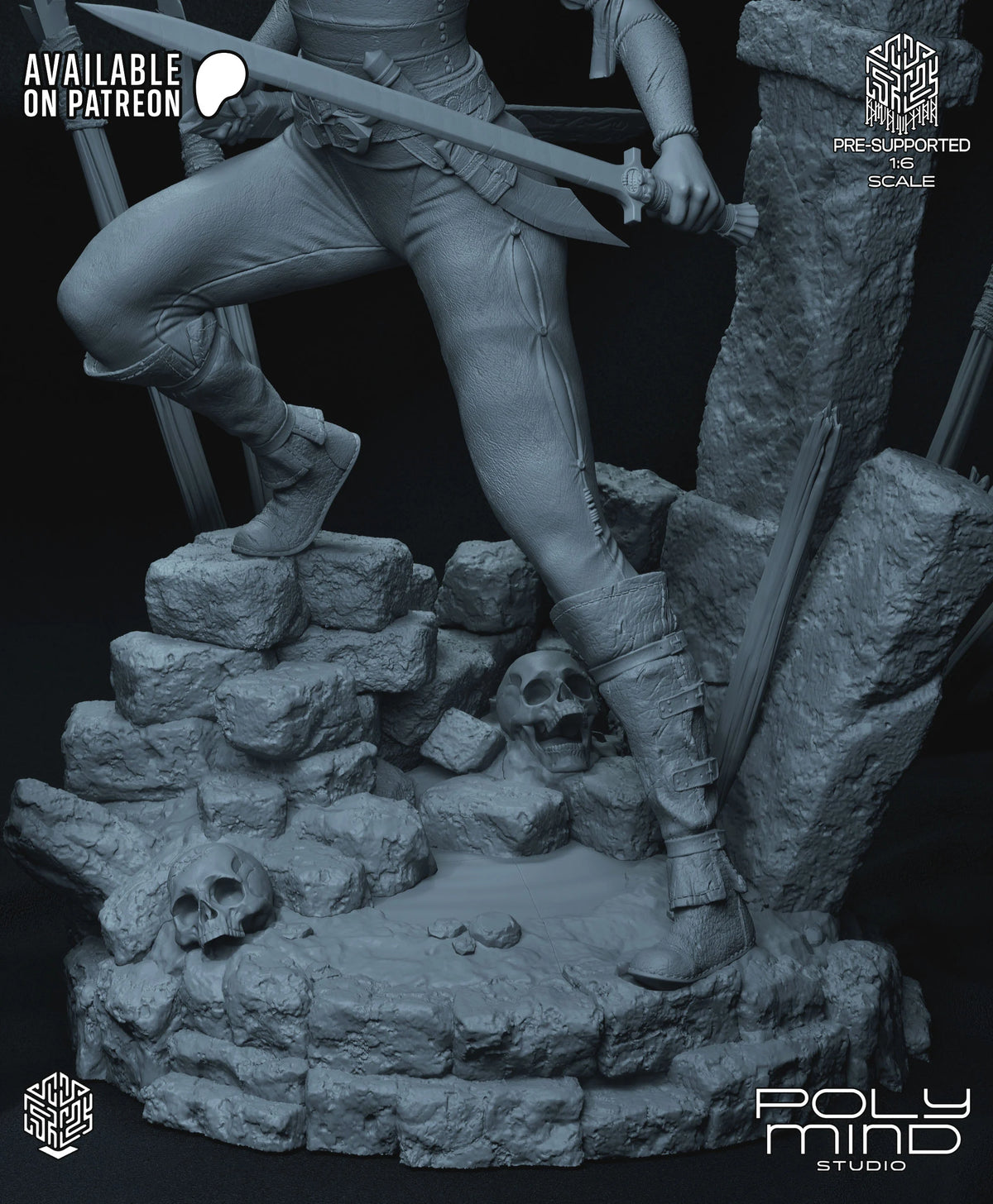 Valeria Conan the Barbarian Resin Art (PolyMind Version)