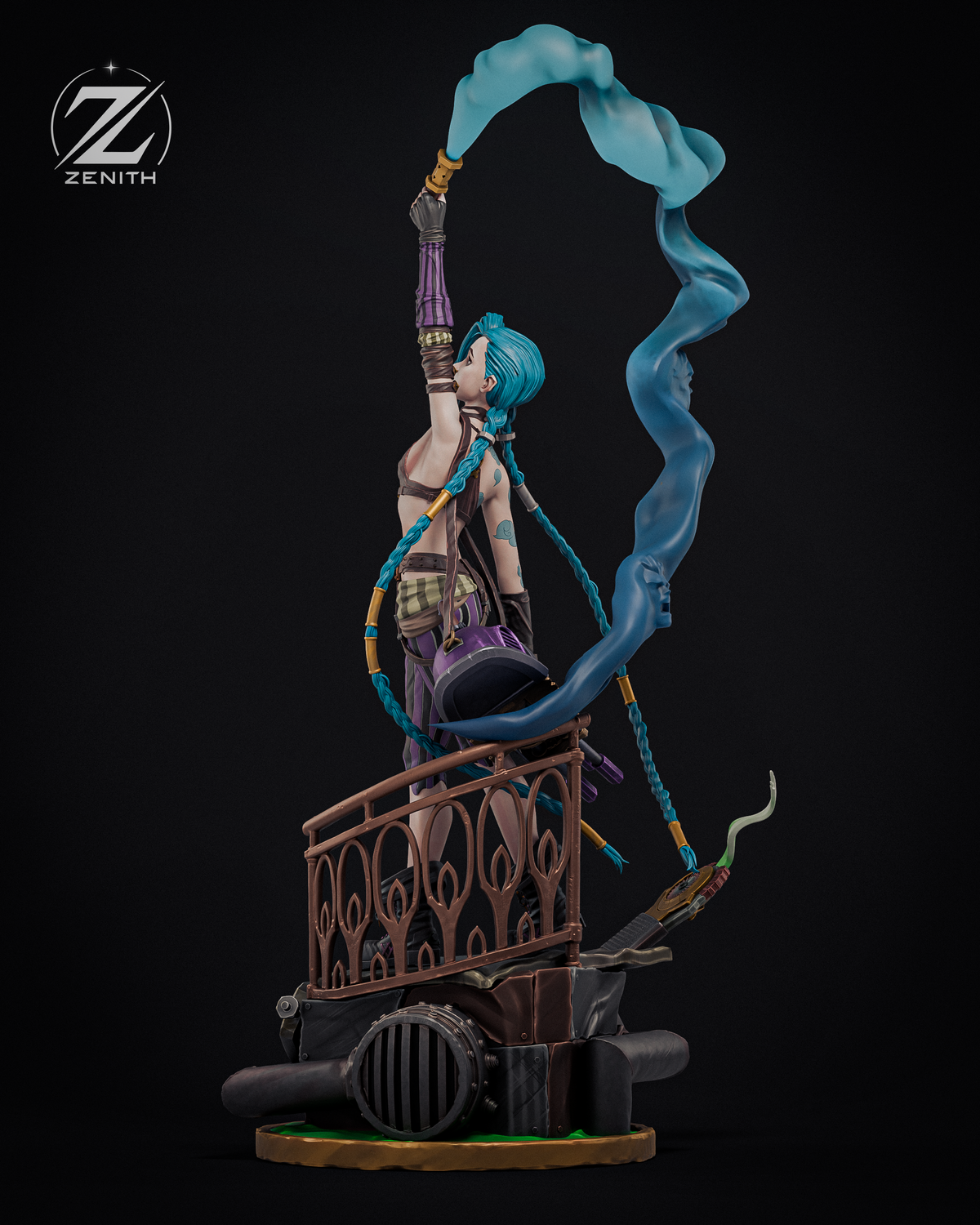 Jinx Arcane Resin Art (Design by Zenith)