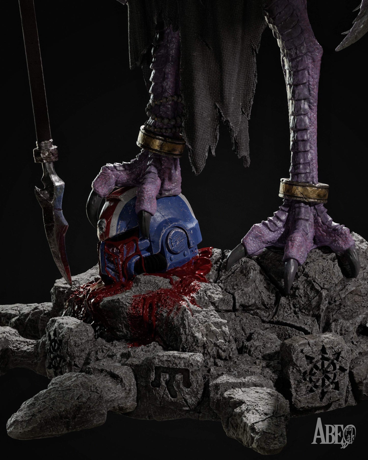 Ninefold Sorcerer Resin Art (Design by Abe3D)