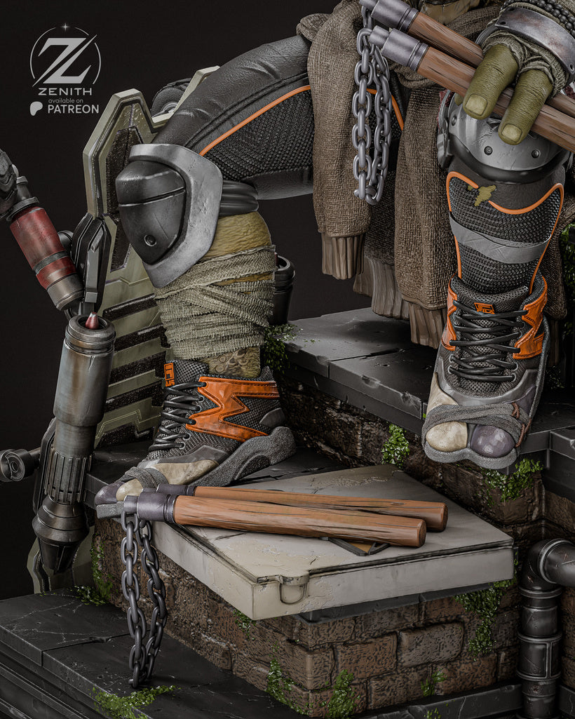 Michelangelo Resin Fan Art MTO (Design by Zenith)