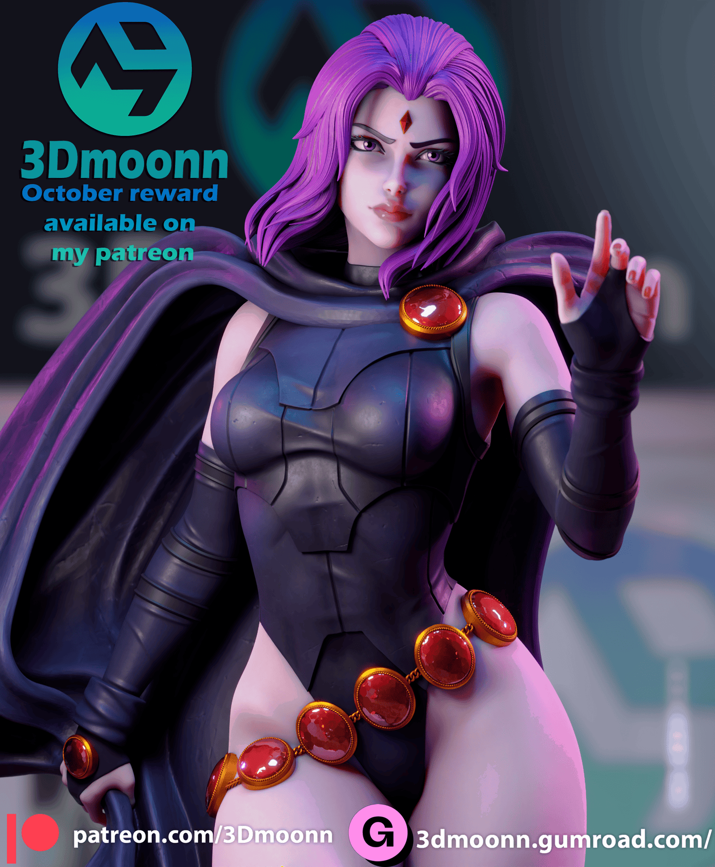 Raven Resin Sculpture Fan Art - MTO (3DM)