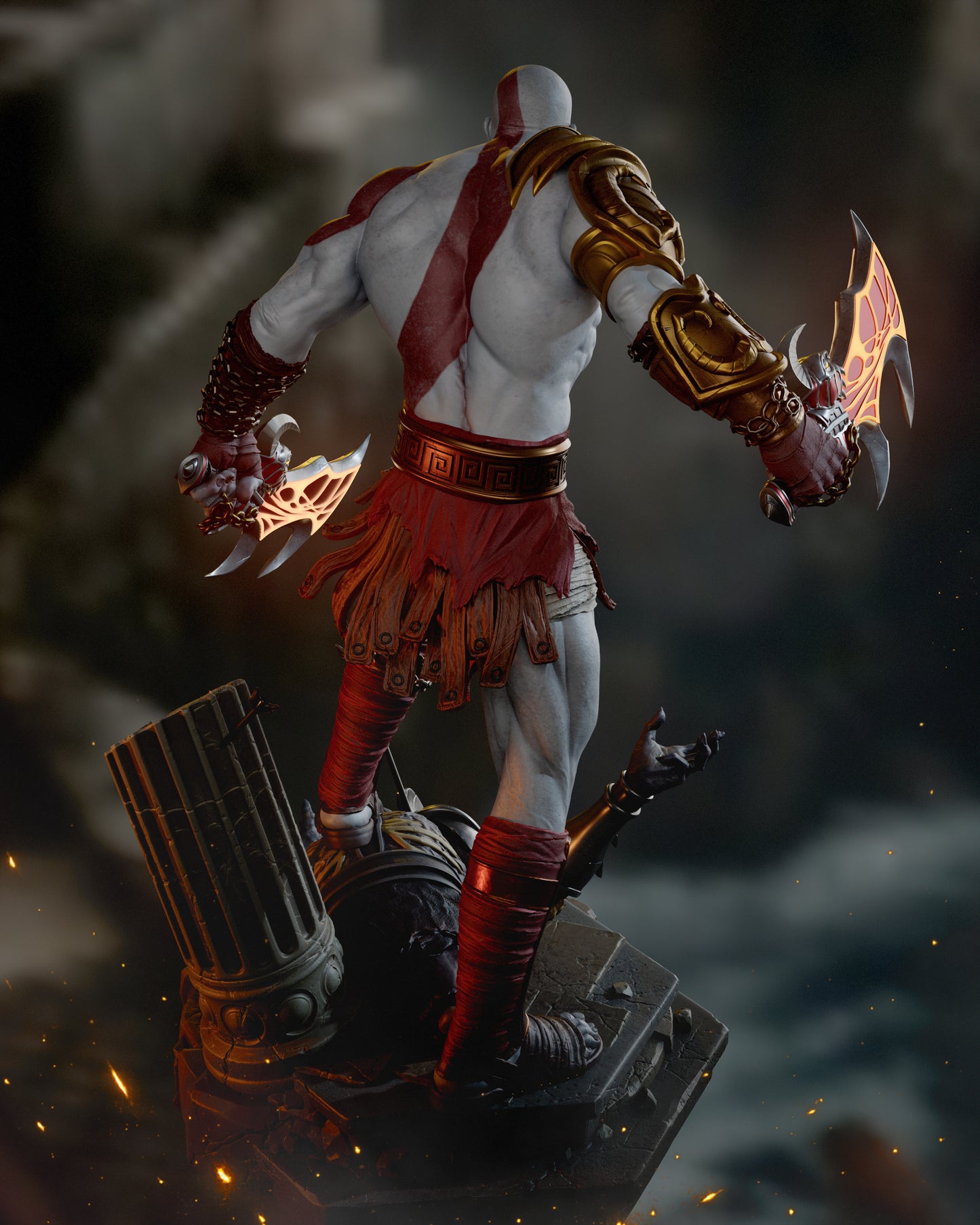 Kratos Resin Art - MTO (Design by CA3D)