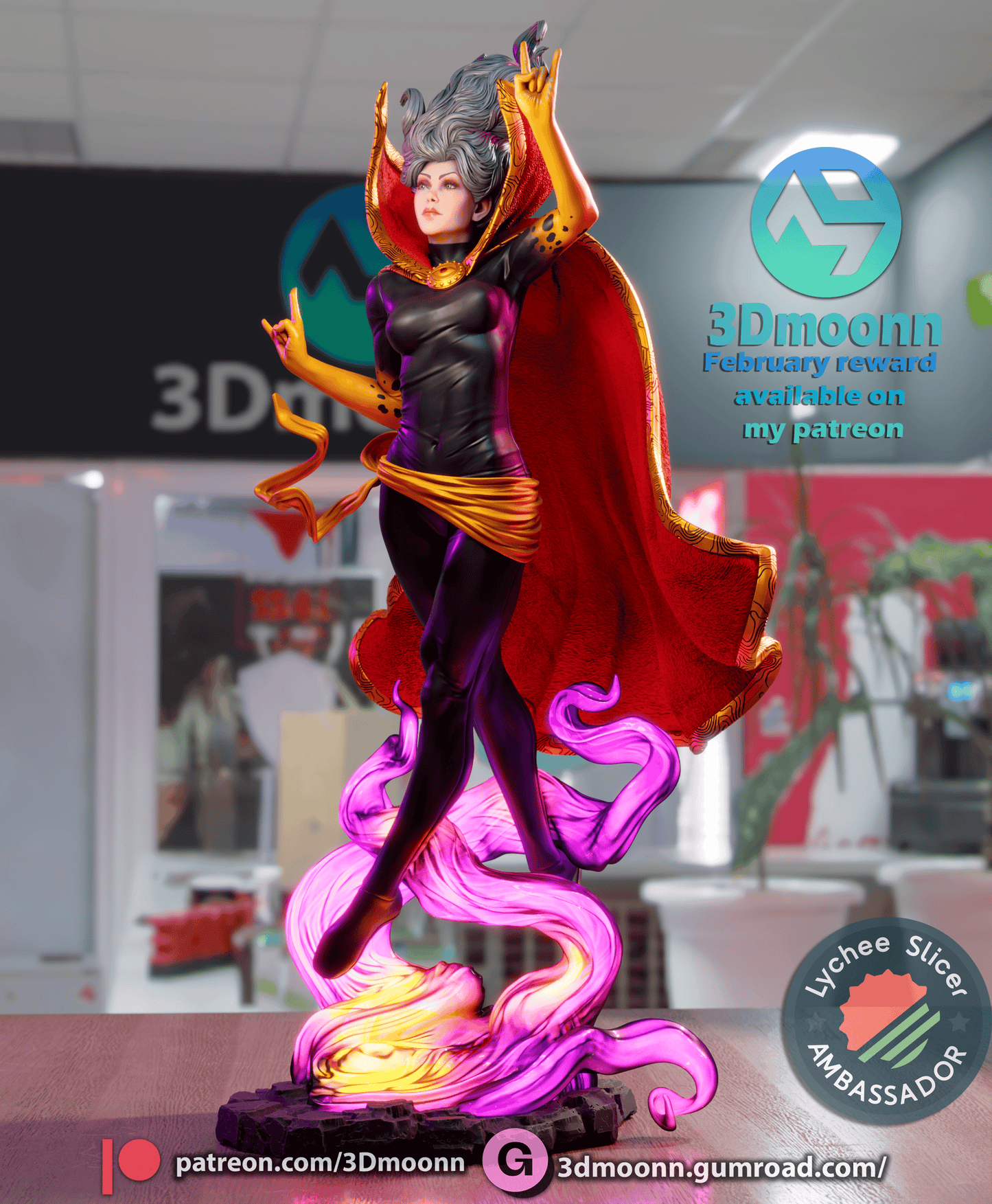 Sorceress Resin Fan Art Sculpture (3DM)