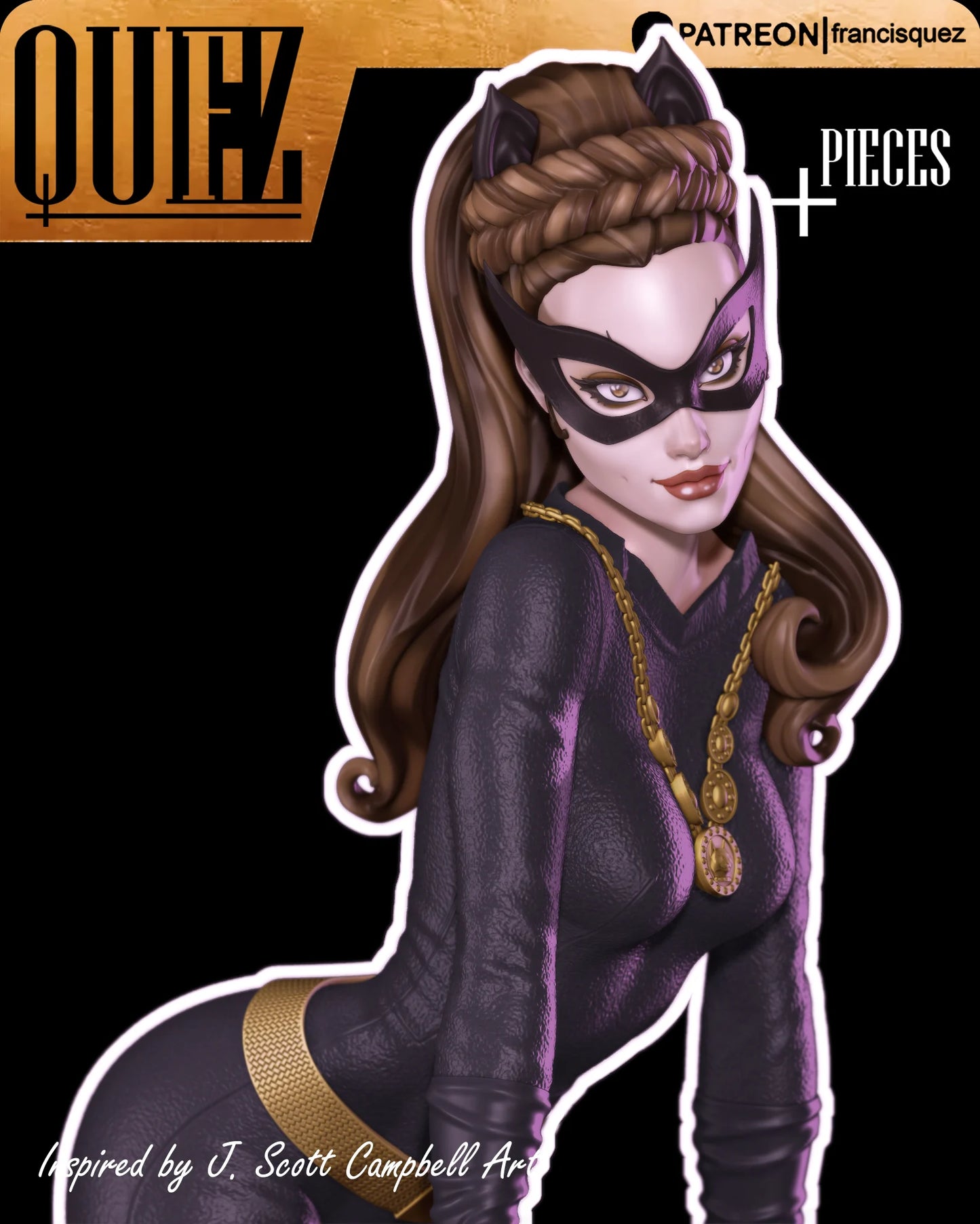 Catwoman Resin Fan Art - MTO (Quez)