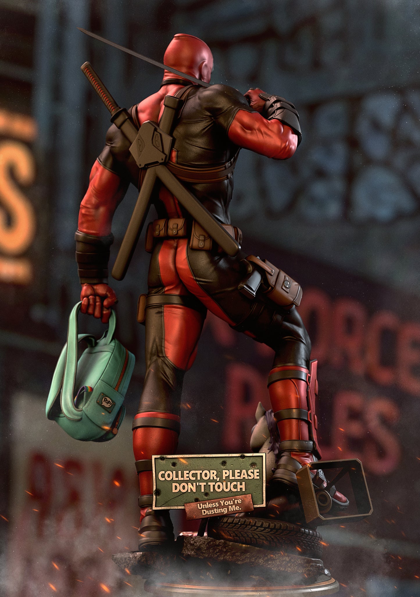 Deadpool Resin Art (Design by CA3D)