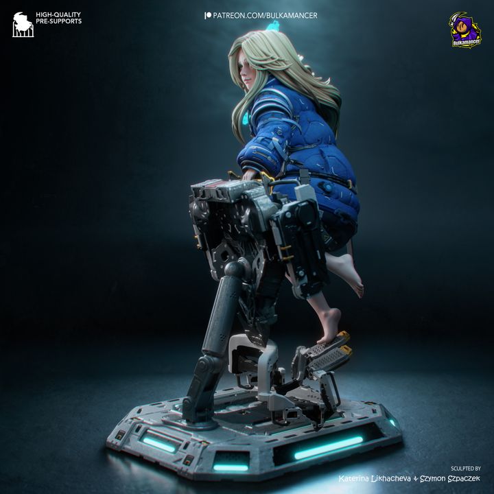 Lunar Android Resin Art (Design by Bulkamancer)