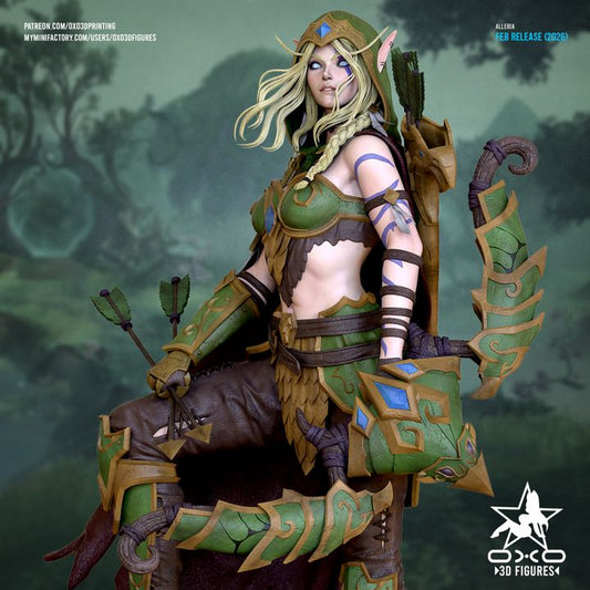 Alleria Resin Fan Art (Designed by OXO3D)