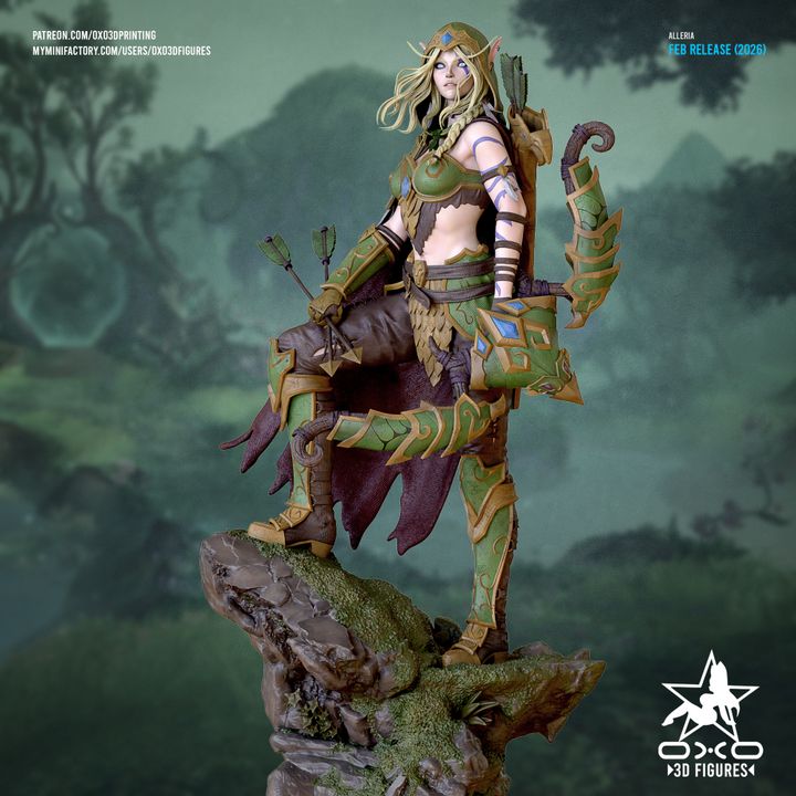 Alleria Resin Fan Art (Designed by OXO3D)