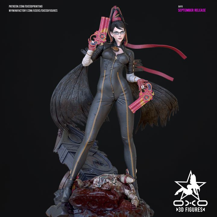 Bayonetta Resin Fan Art (Designed by OXO3D)