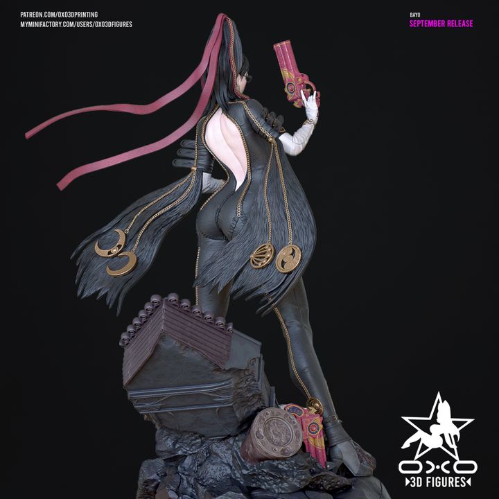 Bayonetta Resin Fan Art (Designed by OXO3D)