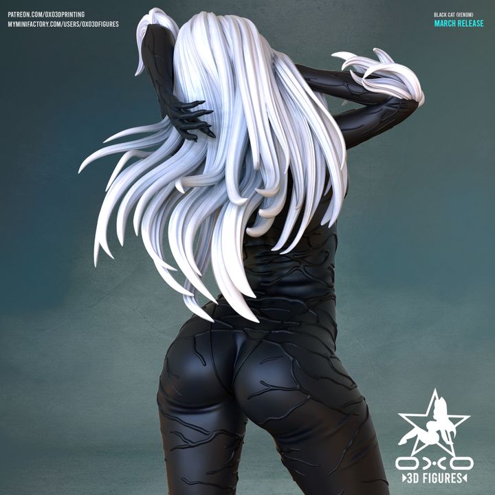 Black Cat Resin Fan Art (Designed by OXO3D)