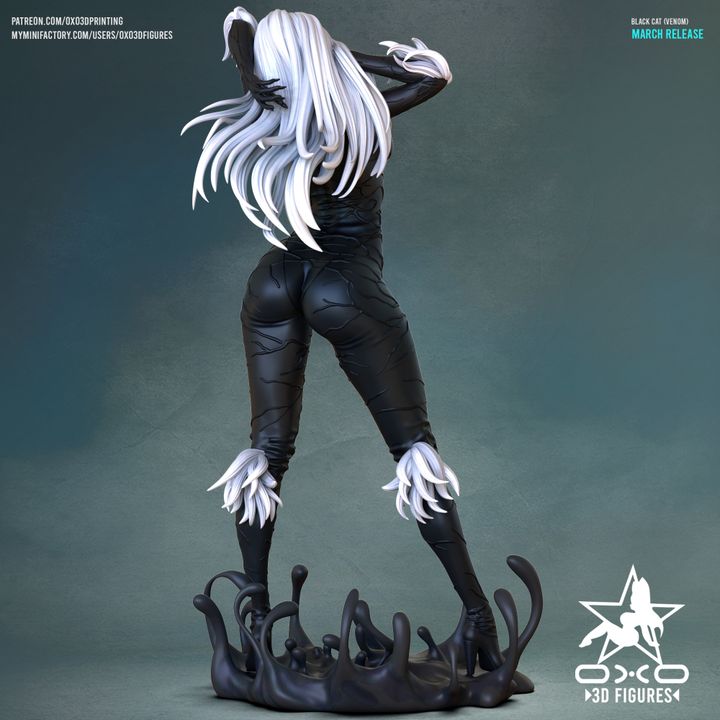 Black Cat Resin Fan Art (Designed by OXO3D)