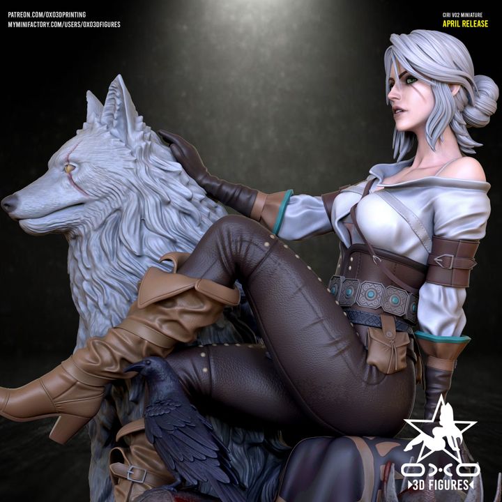 Ciri Resin Fan Art (Designed by OXO3D) Version 2
