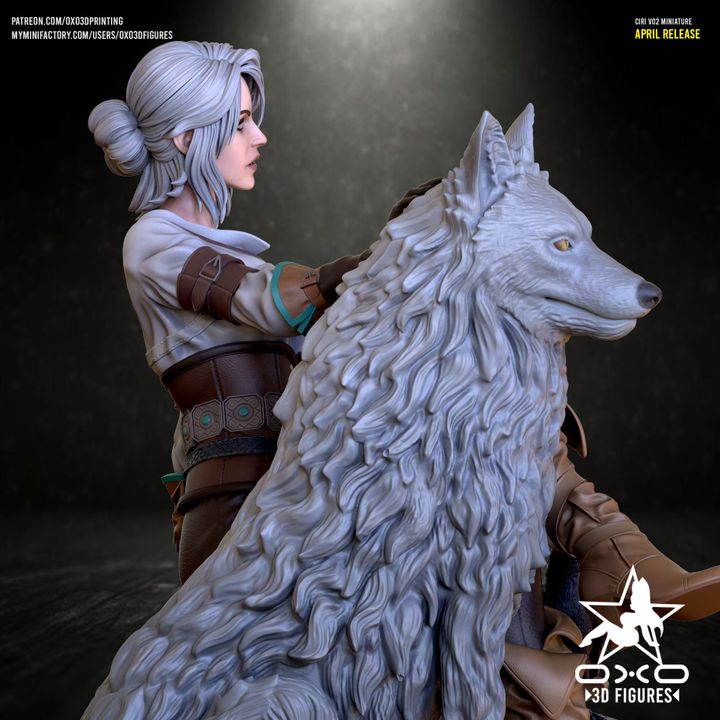 Ciri Resin Fan Art (Designed by OXO3D) Version 2