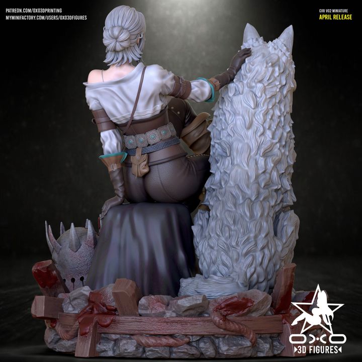 Ciri Resin Fan Art (Designed by OXO3D) Version 2