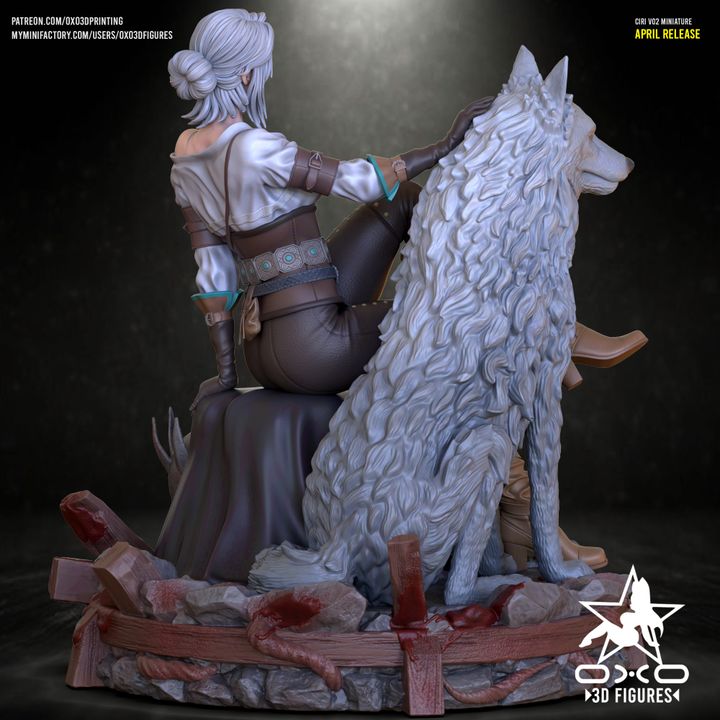 Ciri Resin Fan Art (Designed by OXO3D) Version 2