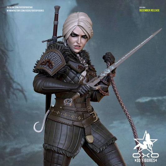 Ciri v4 Resin Fan Art (Designed by OXO3D)