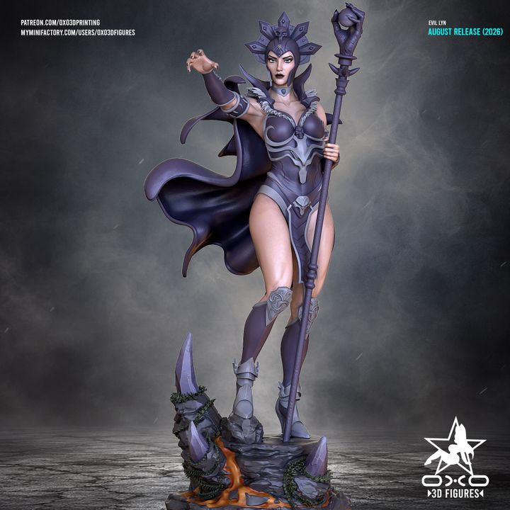 Evil Lyn Masters of the Universe Resin Art (Designed by OXO3D)