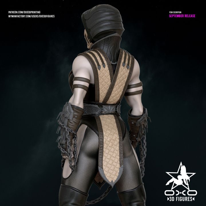 Female Scorpion Resin Fan Art (Designed by OXO3D)