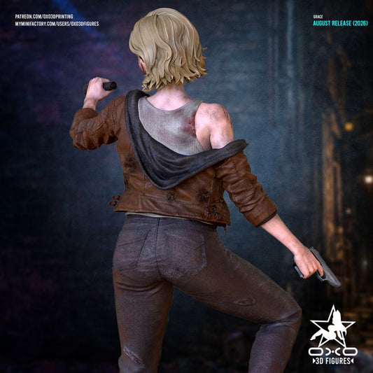 Grace Resident Evil Resin Art (Designed by OXO3D)