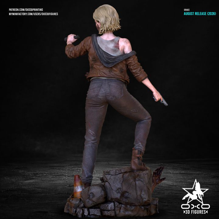 Grace Resident Evil Resin Art (Designed by OXO3D)