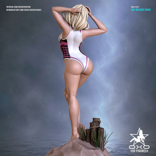 Gwen Stacy Resin Art (Designed by OXO3D)