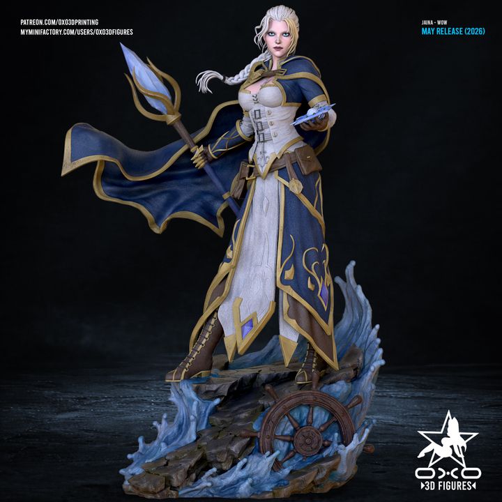 Jaina Proudmoore WoW Resin Art (Designed by OXO3D)