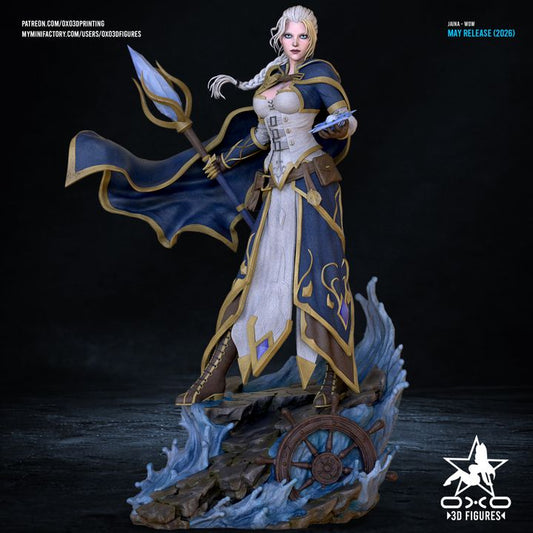 Jaina Proudmoore WoW Resin Art (Designed by OXO3D)