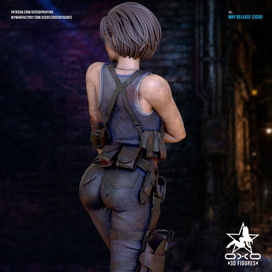 Jill Valentine Resin Art (Designed by OXO3D)