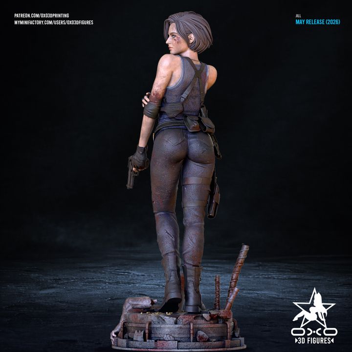 Jill Valentine Resin Art (Designed by OXO3D)