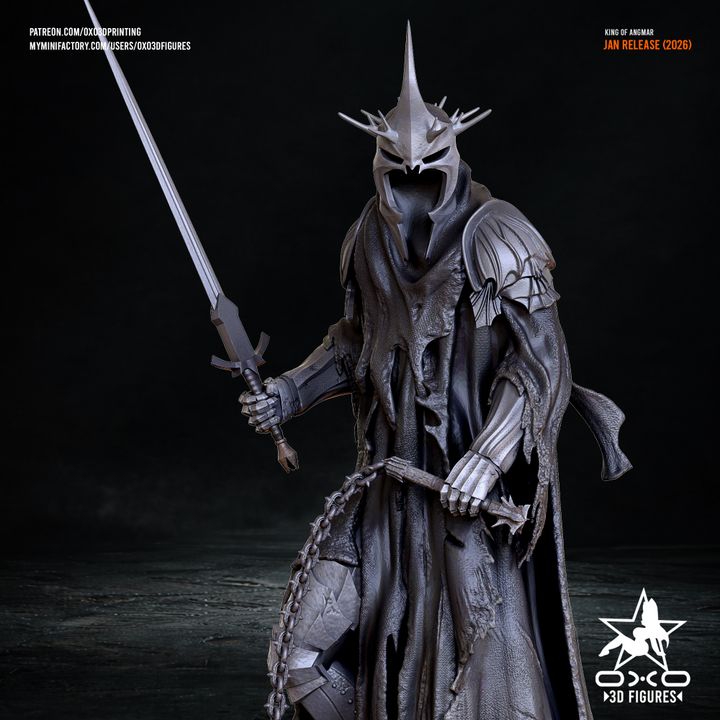 LotR Witch King Resin Fan Art (Designed by OXO3D)