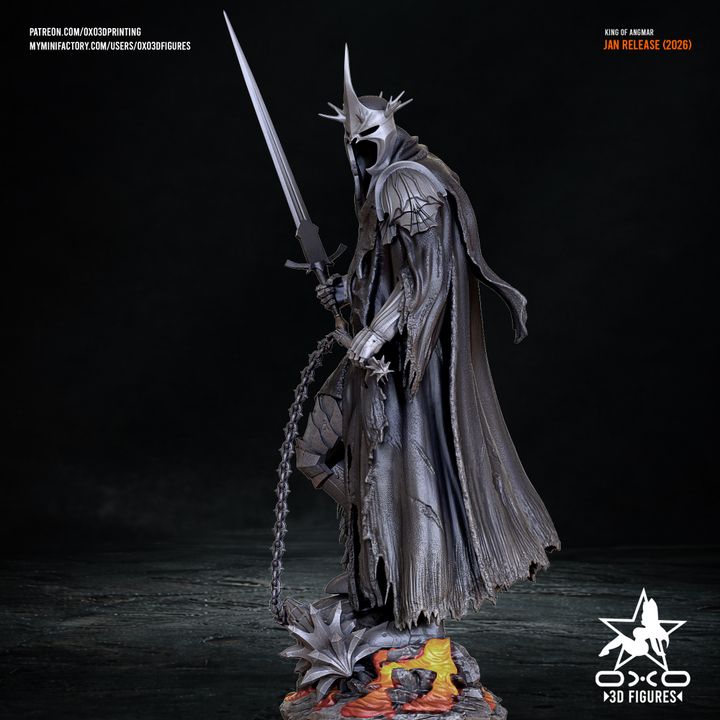 LotR Witch King Resin Fan Art (Designed by OXO3D)