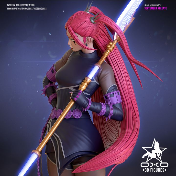 Kpop Demon Hunter Mira Resin Fan Art (Designed by OXO3D)