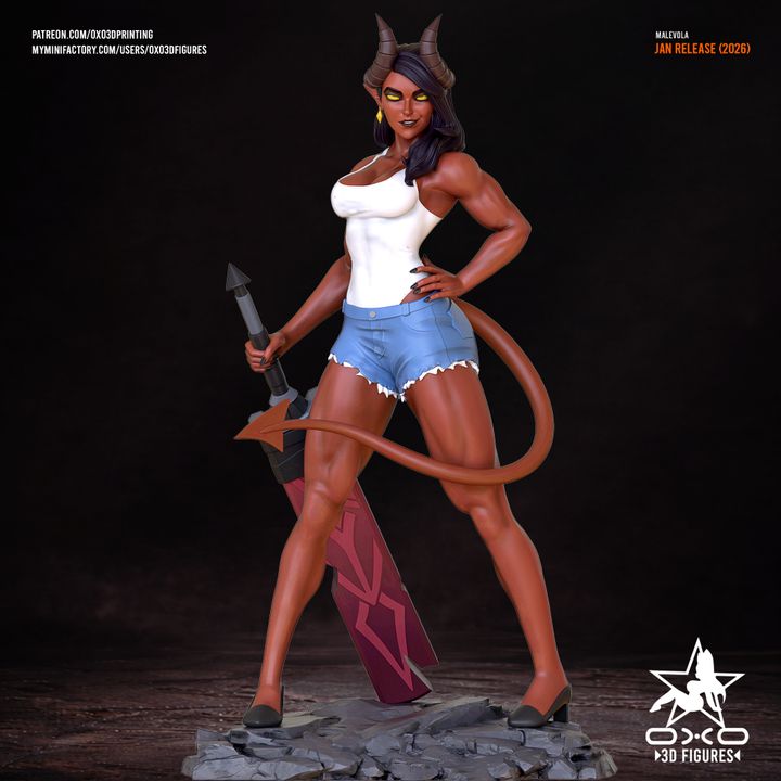 Dispatch Malevola Resin Fan Art (Designed by OXO3D)