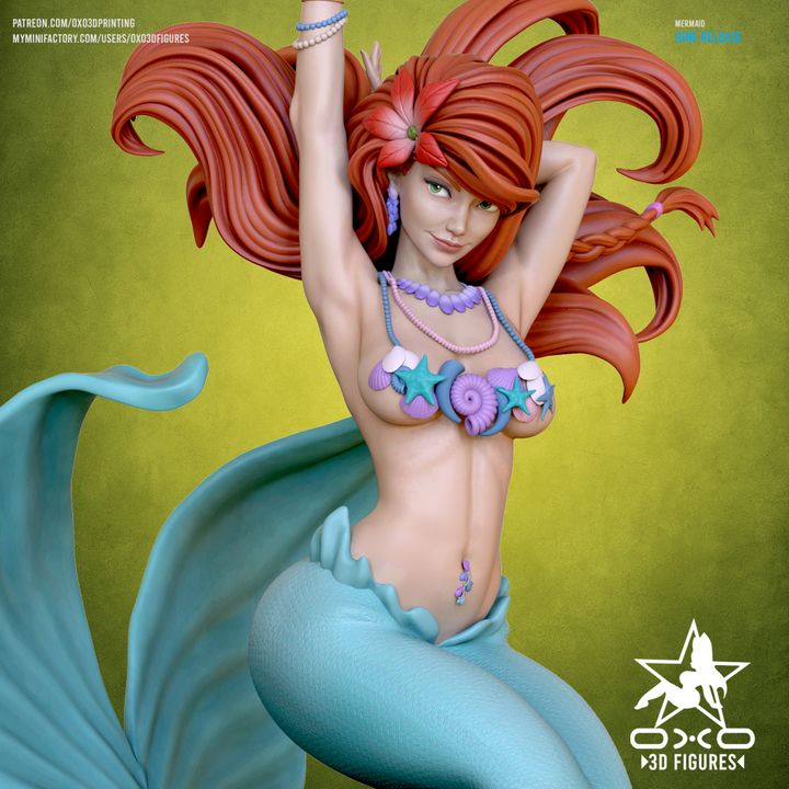 Disney Little Mermaid Resin Fan Art (Designed by OXO3D)